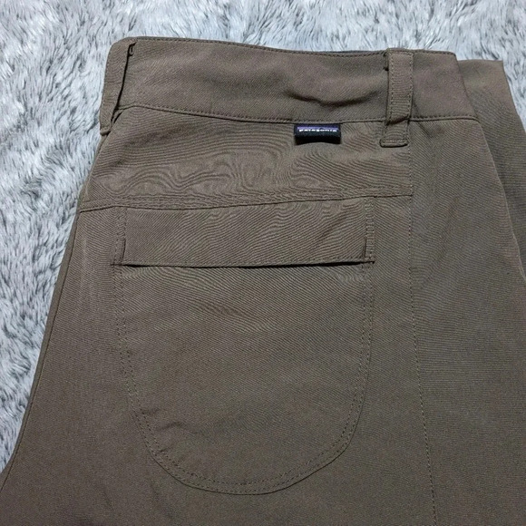 Patagonia Pants Capri Cropped Brown Happy Hike Size 6 Hiking Outdoor Climbing - Picture 6 of 13